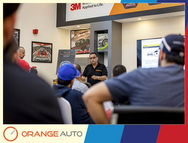 Presentation at Orange Auto center Dubai