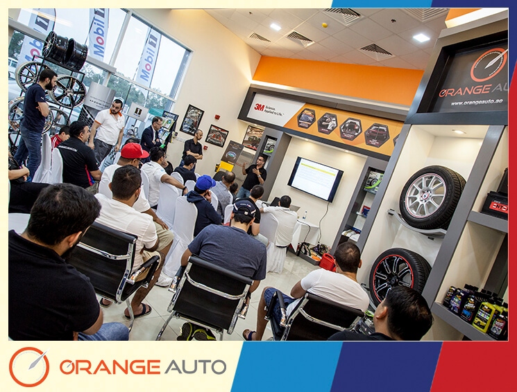 Presentation of new wheel models at Orange Auto center