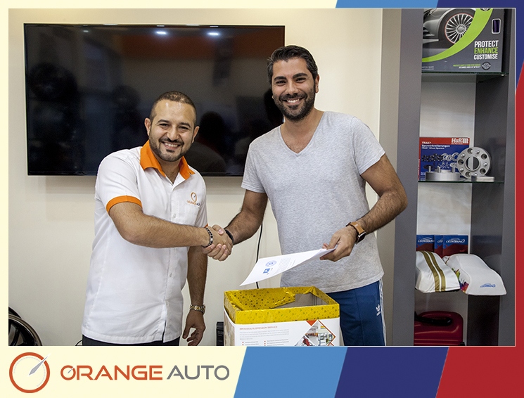 Customers at Orange Auto center Dubai