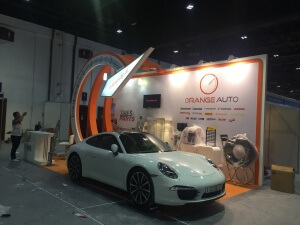 Orange auto at the Dubai Motorshow