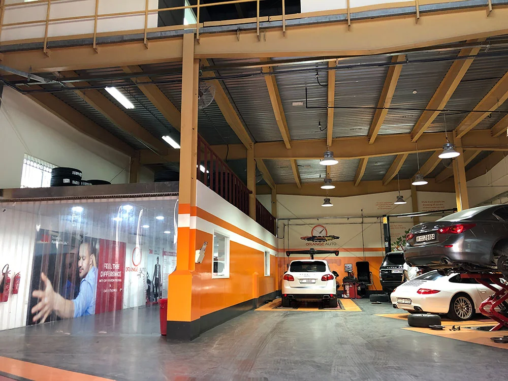 Orange Auto car wash services Dubai