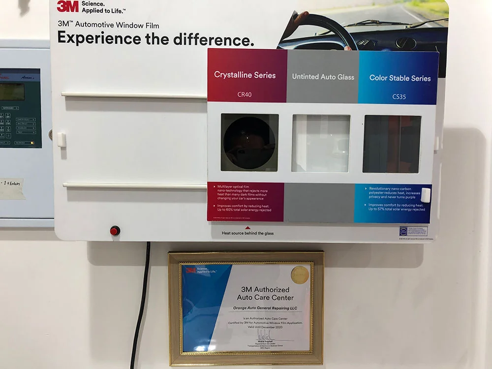 3M Crystalline at Orange Auto car garage services Dubai