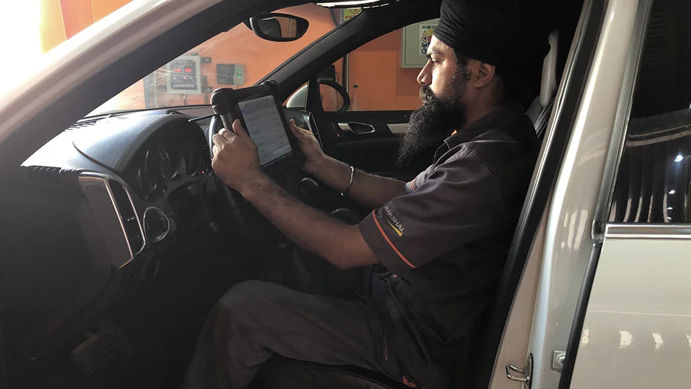 Test drive at Orange Auto center