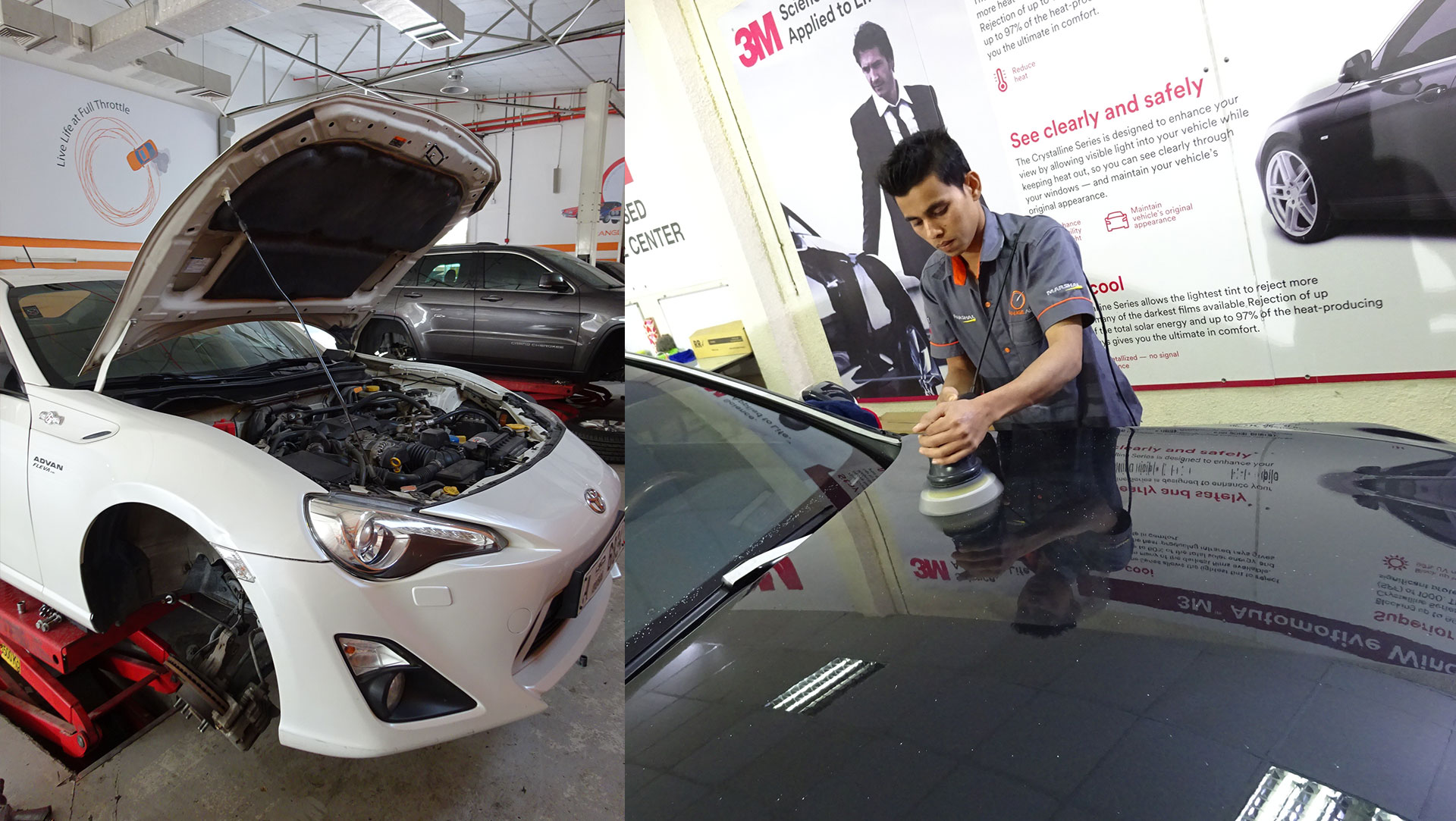 Toyota repair at Orange Auto in Dubai