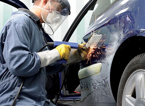 Car Scratch And Painting Repair Service In Dubai Orange