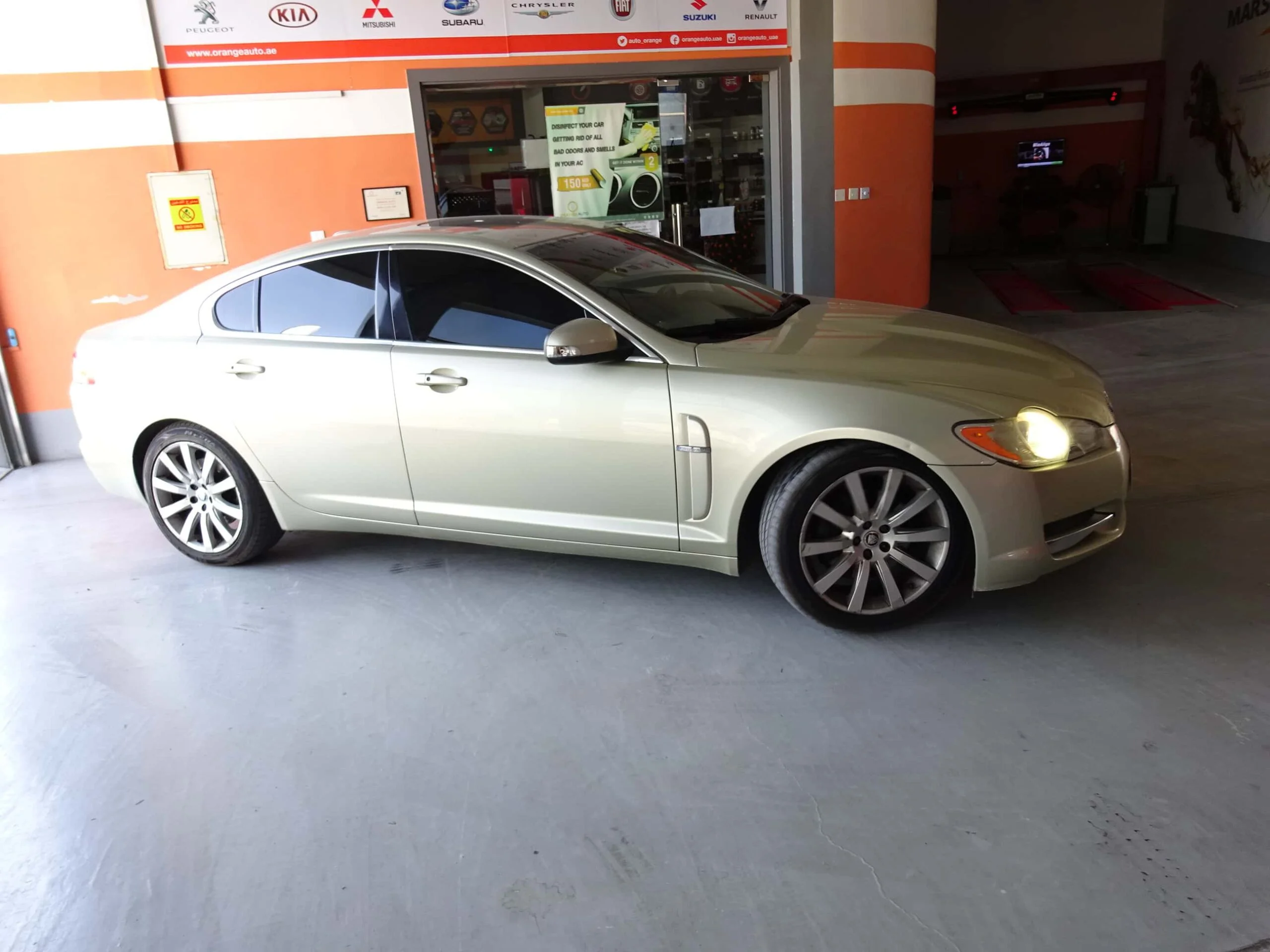 Jaguar garage in Dubai
