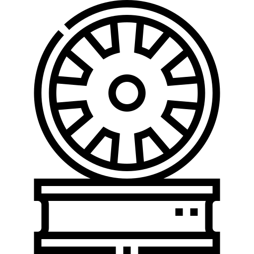 Car wheel icon